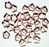 25 12mm Transparent Pink Star Beads